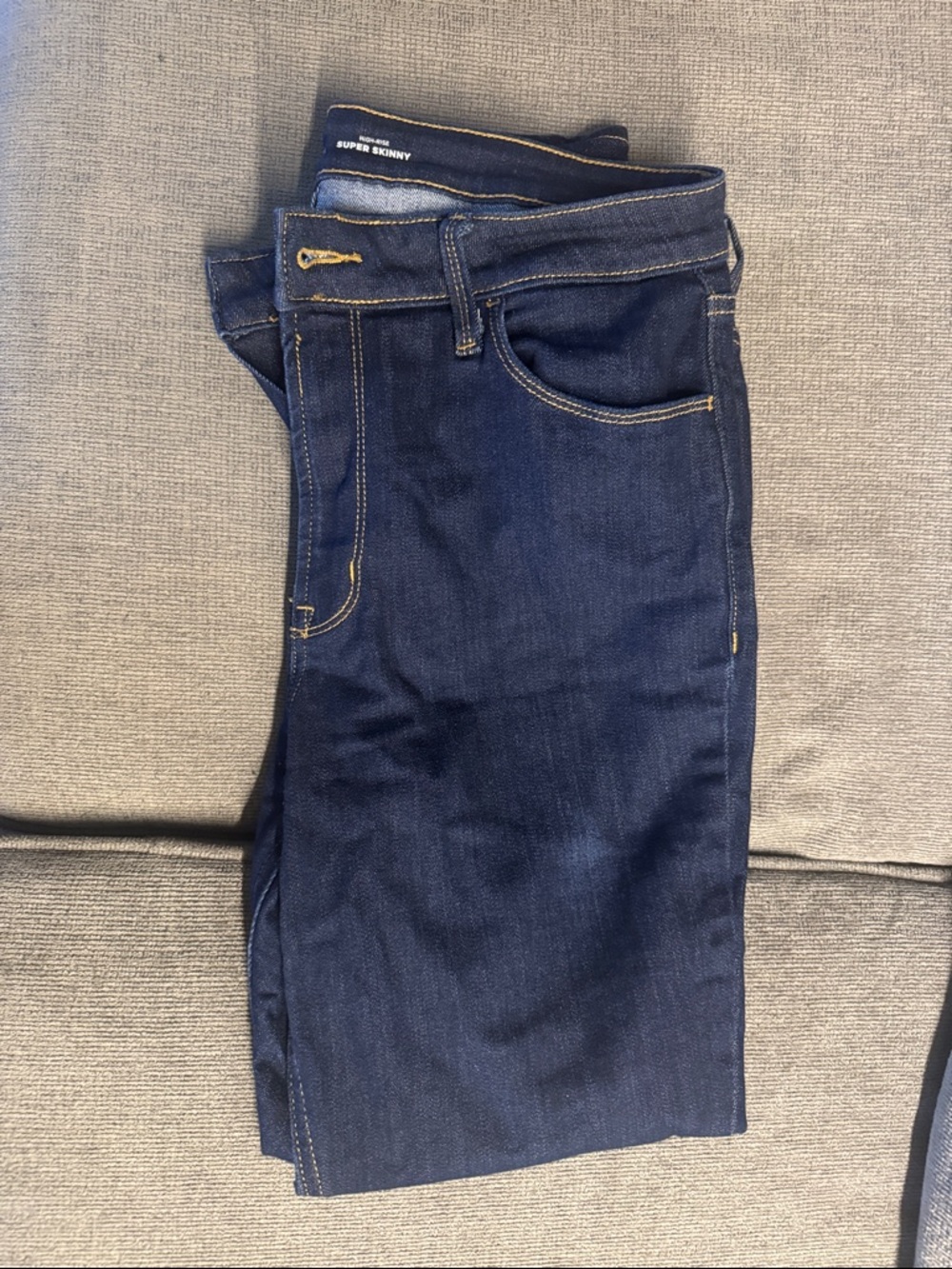 Old Navy Women's Dark Blue Super Skinny Jeans